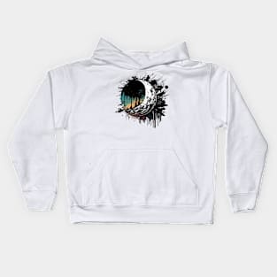 Moon Graffiti Kids Hoodie